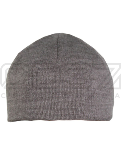 Шапка вязаная Claus 2-х нитка без отворота цв.серый тк.акрил