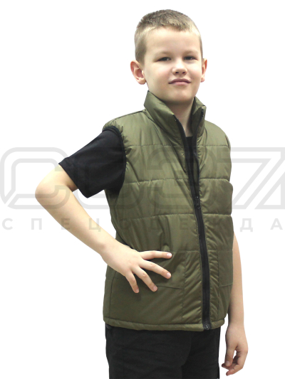 жилет-детский-Fluffy-олива-1