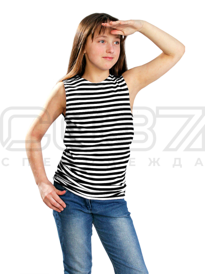 майка-тельняшка-черная-интерлок-1